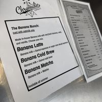 Vegan banana milk!!!!  at Chromatic Cafe in San Jose