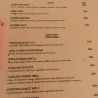 Vegetarian appetizers  at The Spice Route in Diani