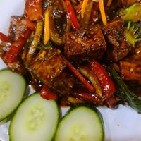 Lemongrass tofu at Proud Peacock in Mount Waverley