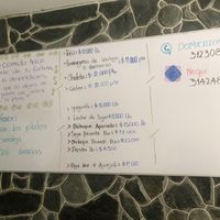 Menu board  at Tien Yueng in Ibague