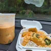 Pumpkin curry at Aunty Pon's Thai Food Truck in Mountain View