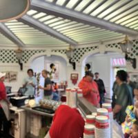   at Sadie's Ice Cream in Mackinac Island