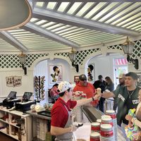   at Sadie's Ice Cream in Mackinac Island