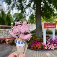  at Sadie's Ice Cream in Mackinac Island