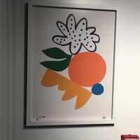 Artwork on the wall of Pressed. at Pressed Juicery - Columbus Circle in New York City