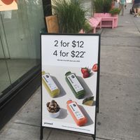 Sign at Pressed Juicery - Lafayette in New York City