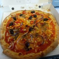 Vegan Fireball at Woody's Stonebaked Pizza Co in Paisley