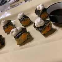 Sushi di hummus e verdurine  at Infermento in Polignano A Mare