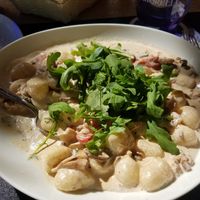 Gnocchi funghi in soy cream sauce at Rossini in Estenfeld