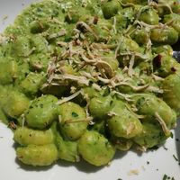 Gnocchi mit erbsenpesto at Rossini in Estenfeld