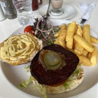 Beetroot and Walnut burger 🍔   at Peregrine Farm Stall in Western Cape