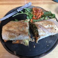 Banh mi mushroom sandwich  at Boulenc in Oaxaca