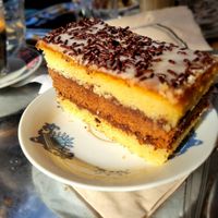 Neopolitan cake at Fox in Metz