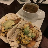Sweet potato tacos  at Benchmark American Brasserie in Texarkana