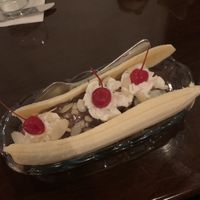 Banana split  at Benchmark American Brasserie in Texarkana