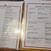 Menu with Vegan options labeled at Kozak Ukraїnian Eatery in New Westminster