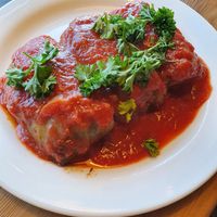 Cabbage rolls at Kozak Ukraїnian Eatery in New Westminster