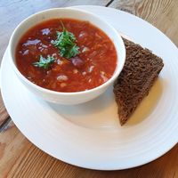 Borsch at Kozak Ukraїnian Eatery in New Westminster