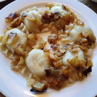 Varenyky at Kozak Ukraїnian Eatery in New Westminster
