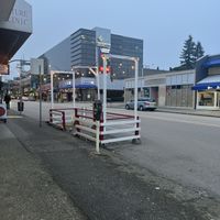 Outside seating area  at Kozak Ukraїnian Eatery in New Westminster