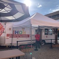Queue & ordering window  at International House of Hotdogs - Food Truck in Anchorage