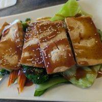 Teriyaki fried tofu   at My Vegan in Pasadena