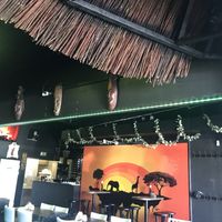 African decor makes it very fun at Zaion Horn of Afrika in Umea