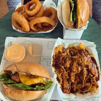 Our epic feast  at Henry's Burgers in Fitzroy
