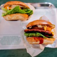 Hightop and Chicken'd Out at Henry's Burgers in Fitzroy
