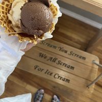 coconut salted caramel and coconut chocolate :)!  at The Real Scoop in Wolfville