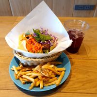 Falafel Menu + Drink at The City Bakery  in Tokyo