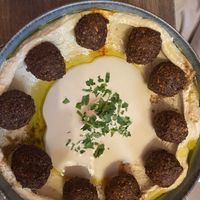 10 Falafels in Hummus- super flavorful   at Hummus Bar - Király Utca in Budapest