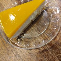 Vegan cheesecake at Turun Kirjakahvila in Turku