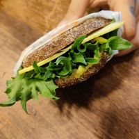 Vegan Vöner bread at Turun Kirjakahvila in Turku