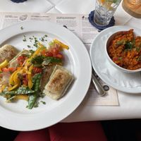 Vegane Dinkel-Maultaschen mit Hokkaido-“Gulasch"  at Grosser Kiepenkerl in Muenster