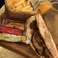 Vegan Falafel Wrap at Fine Mama in Marrakech