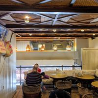 Cute little mezzanine level at Fine Mama in Marrakech