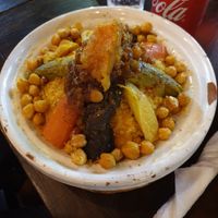 Vegetable couscous at Fine Mama in Marrakech