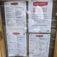 Menu for main restaurant, not great for vegans  at Steff's Kitchen in Brockenhurst