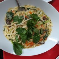 Japanese vegan noodles in coconut sauce at Walden in Frankfurt