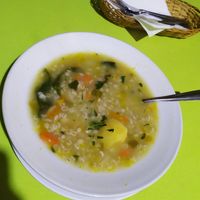 Soup for lunch at El Olivo in Cusco