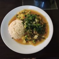 "Acelgas con gluten."
Chard and wheat gluten. at El Olivo in Cusco