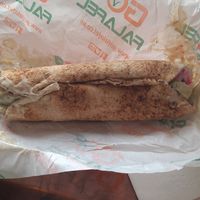 falafel wrap at Go Falafel in Liverpool