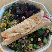 Falafel wrap and salad box  at Go Falafel in Liverpool
