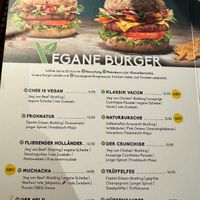Menu (2/2). Vegan burger .  at Peter Pane - East Side Mall in Berlin