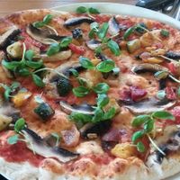 Vegan 'cheeseless' pizza at The Wouldhave in South Shields