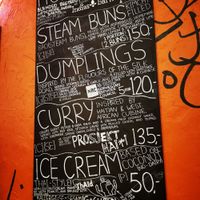 The menu at Silk Road - Food Stand in Oslo
