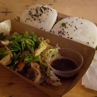 Dumplings and steamed buns at Silk Road - Food Stand in Oslo
