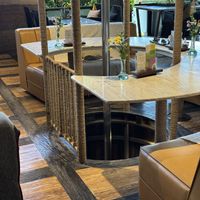 Big hole in floor and 2 year old son went under table and for a split second and lucky we saw it otherwise he would of fell in.  at Clear Cafe in Canggu