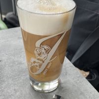 Veganer Latte Macchiato  at Junge Die Bäckerei in Fehmarn